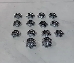 Spin Lock Collars (Threaded Bar Nuts) Pair