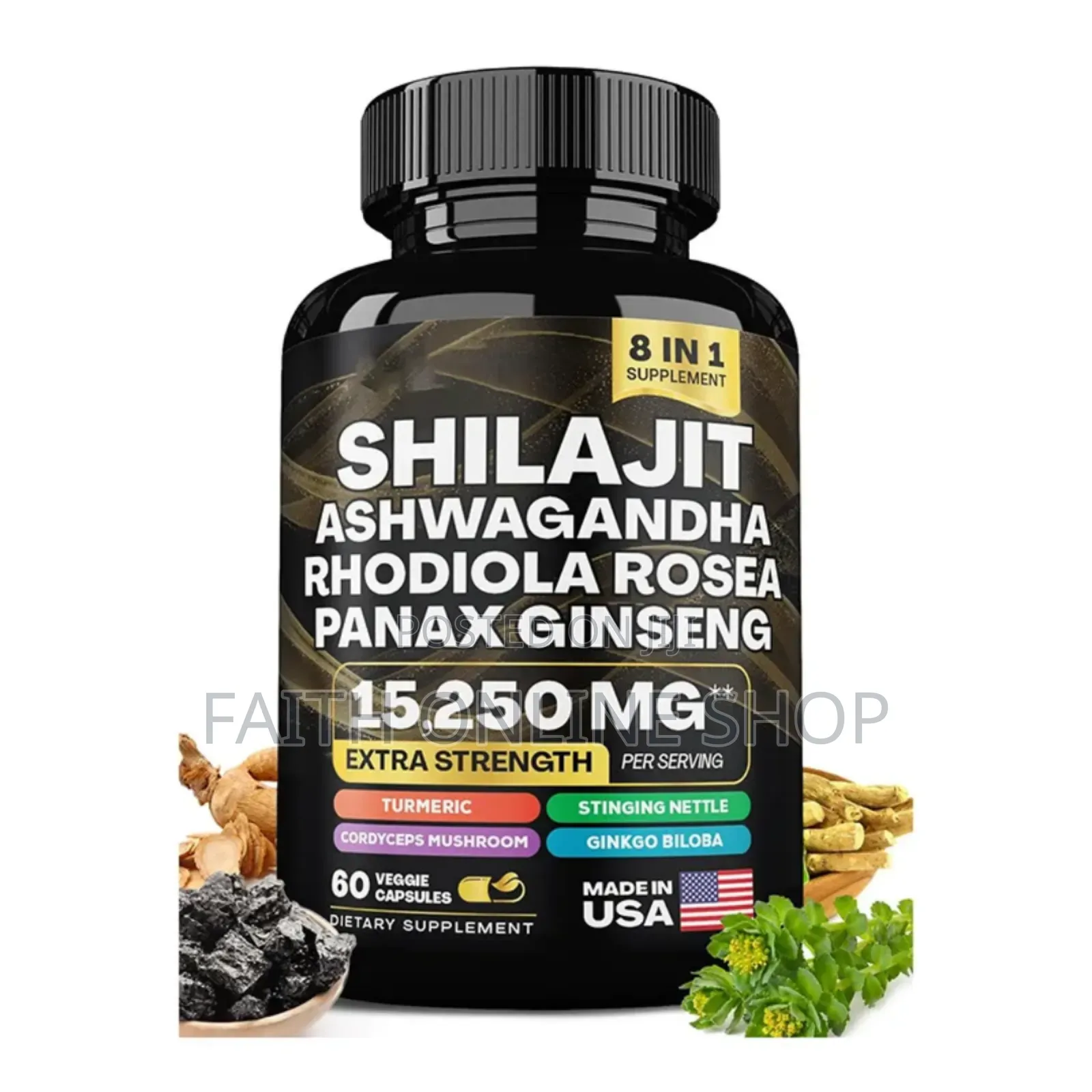 Shilajit 8 in 1 – Extra Strength (15,250mg)