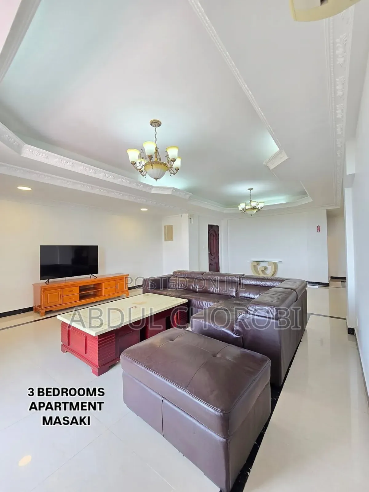 Furnished 3bdrm Apartment in Masaki for rent
