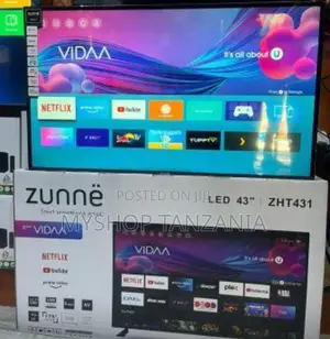 Zunne 43 Inches Smart Double Glass Tv