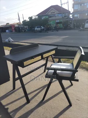 Home Office Table and Chair Black Color