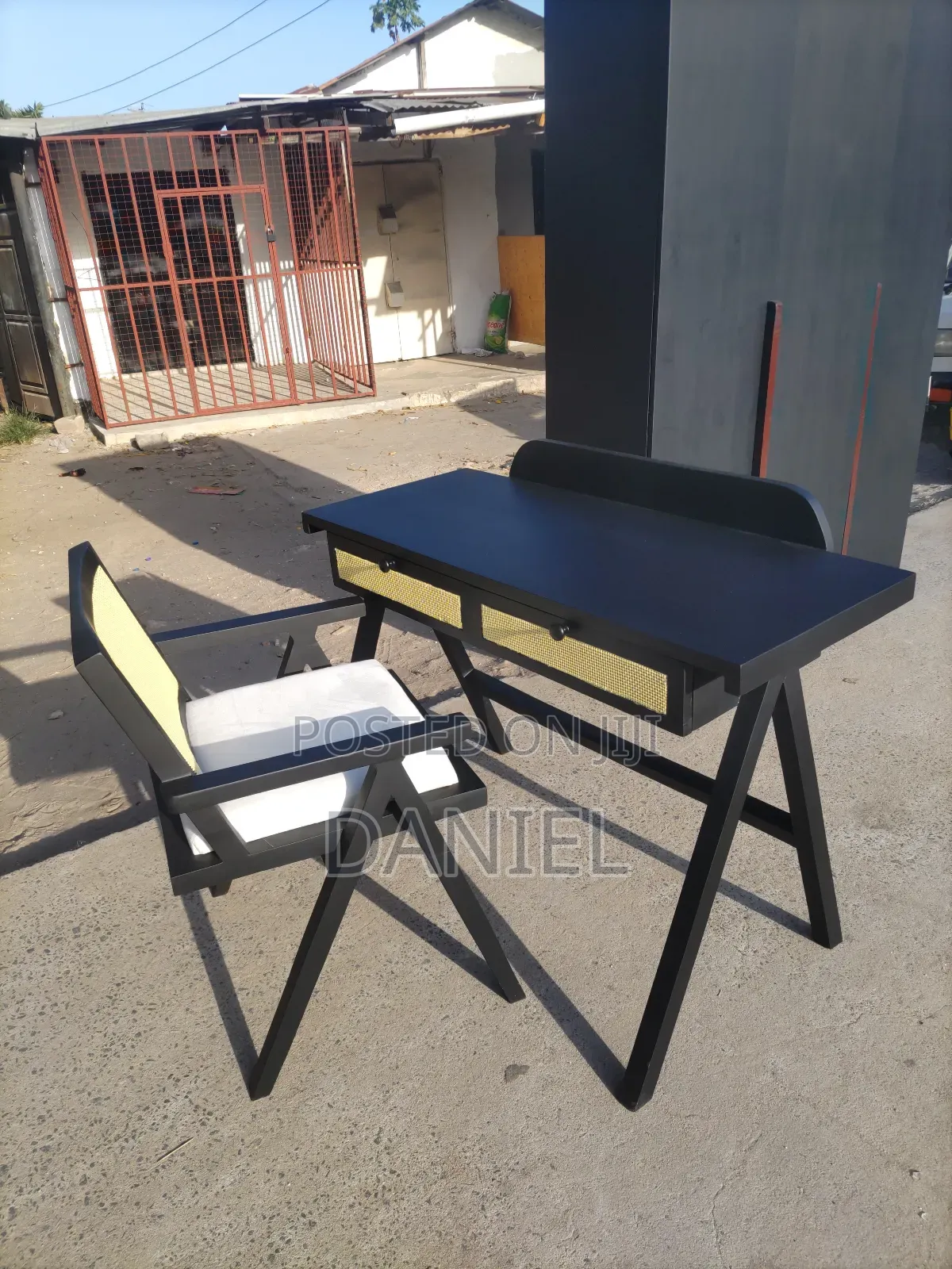 Home Office Table and Chair Black Color