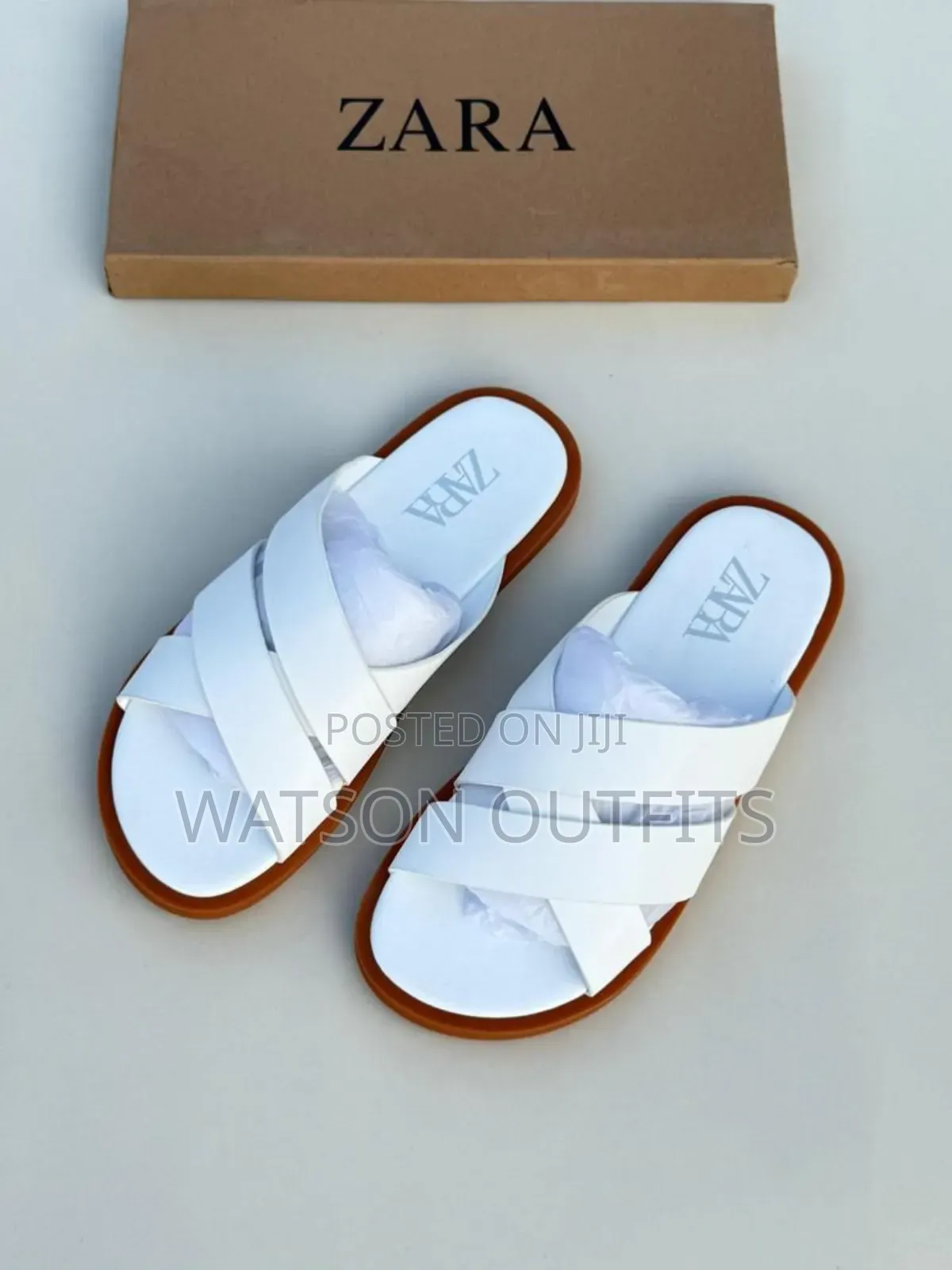 Sandals or Sendo Original or Org Za Zara Za Leather Materials