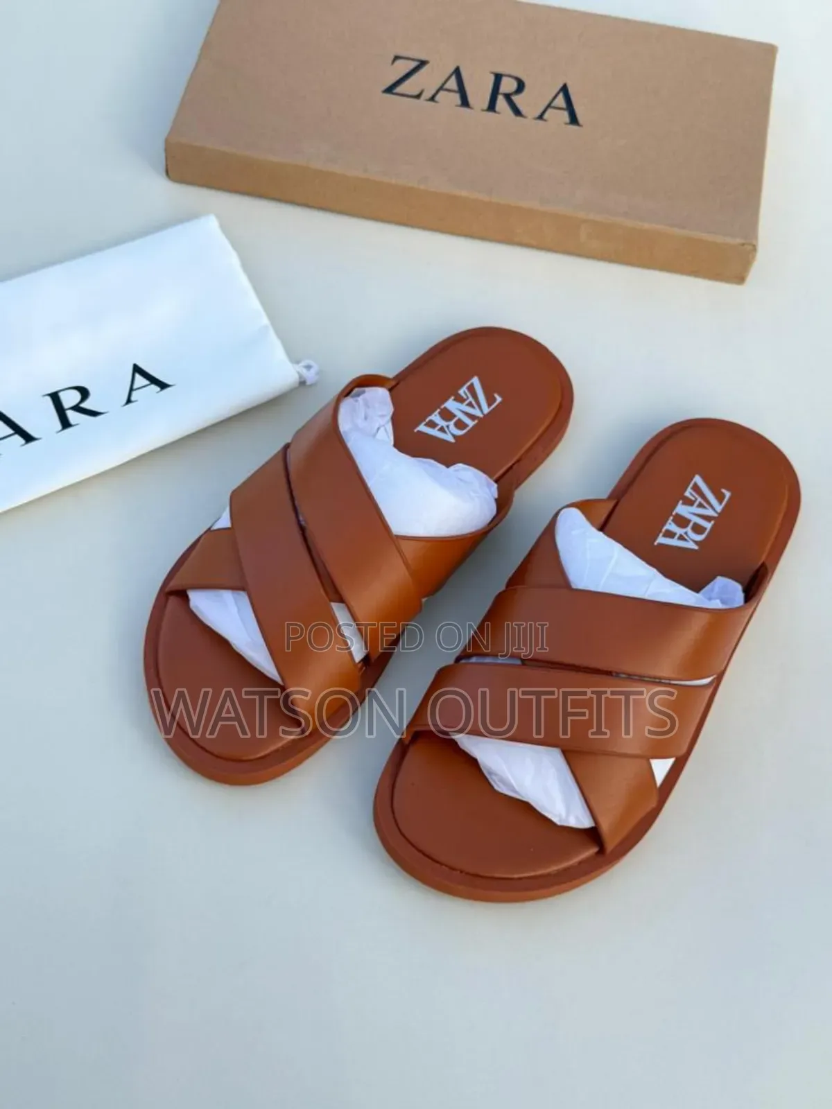 Sandals or Sendo Original or Org Za Zara Za Leather Materials
