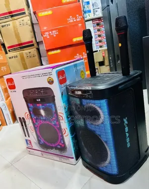 Ailian-838*
2 Rechargeble Speaker With 2 Wireless Microphone