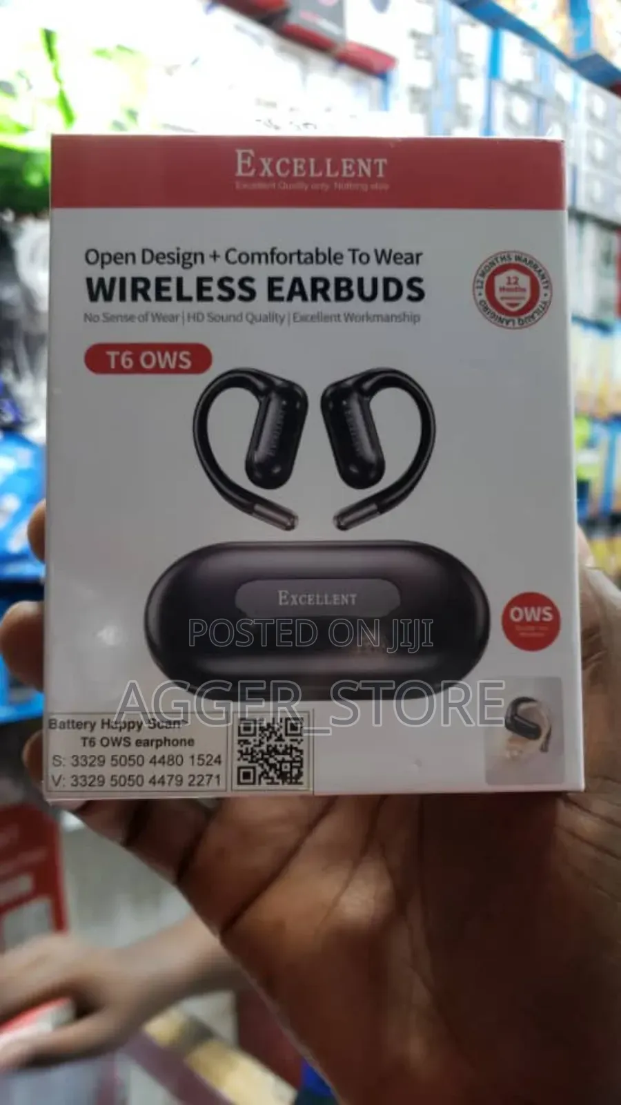 Excellent T6 Ows Open Earbuds Earhook Original