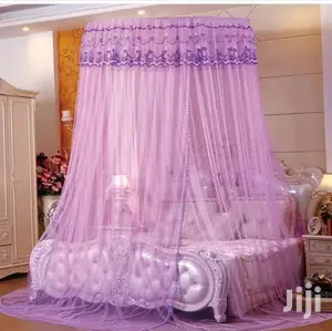 Round Mosquito Net Purple