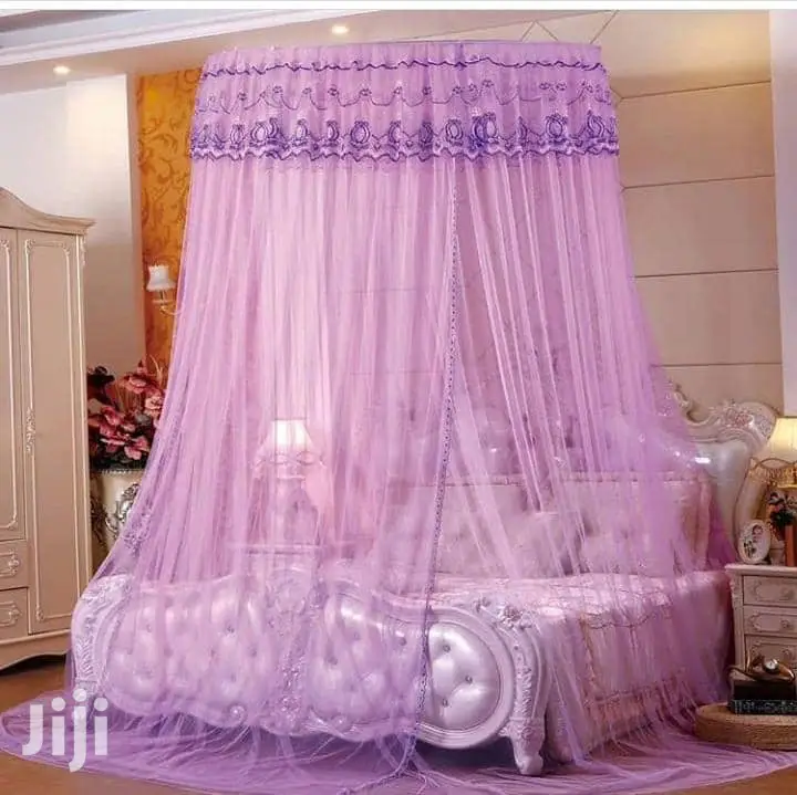 Round Mosquito Net Purple