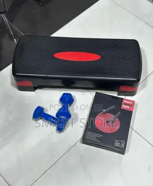 Combination Set Aerobic Step + Heavy Jumping Rope + 2kg Dumbbells