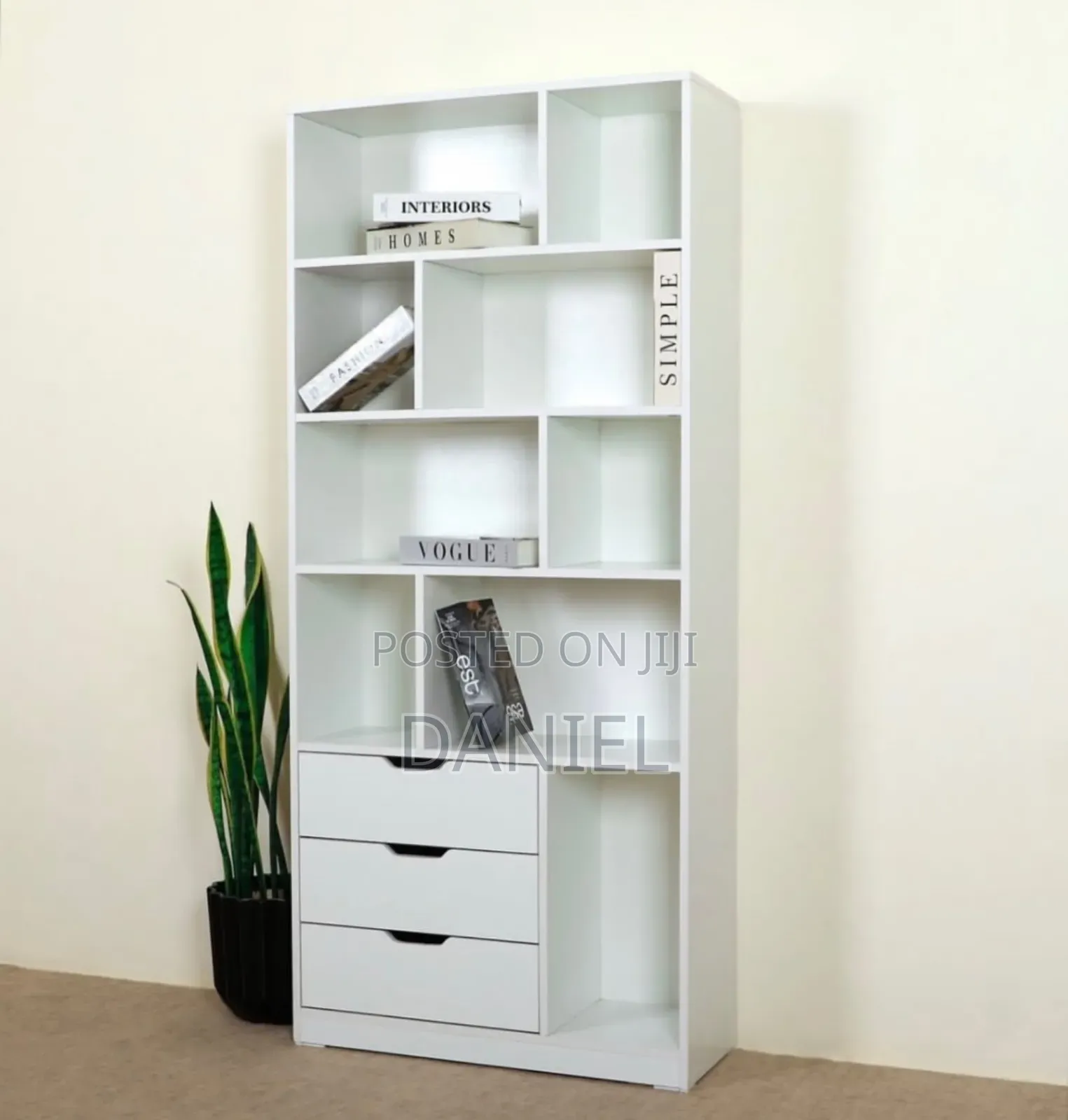 Bookshelf White Color