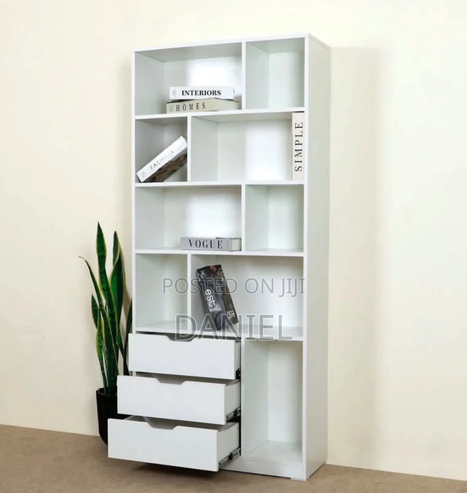Bookshelf White Color