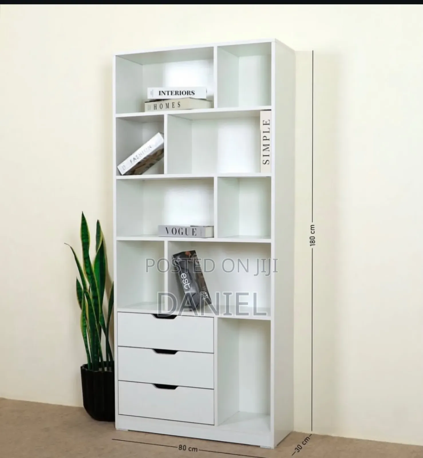 Bookshelf White Color