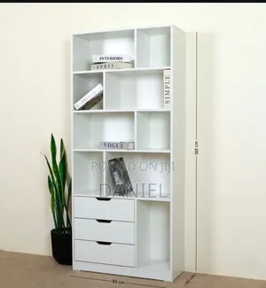 Bookshelf White Color