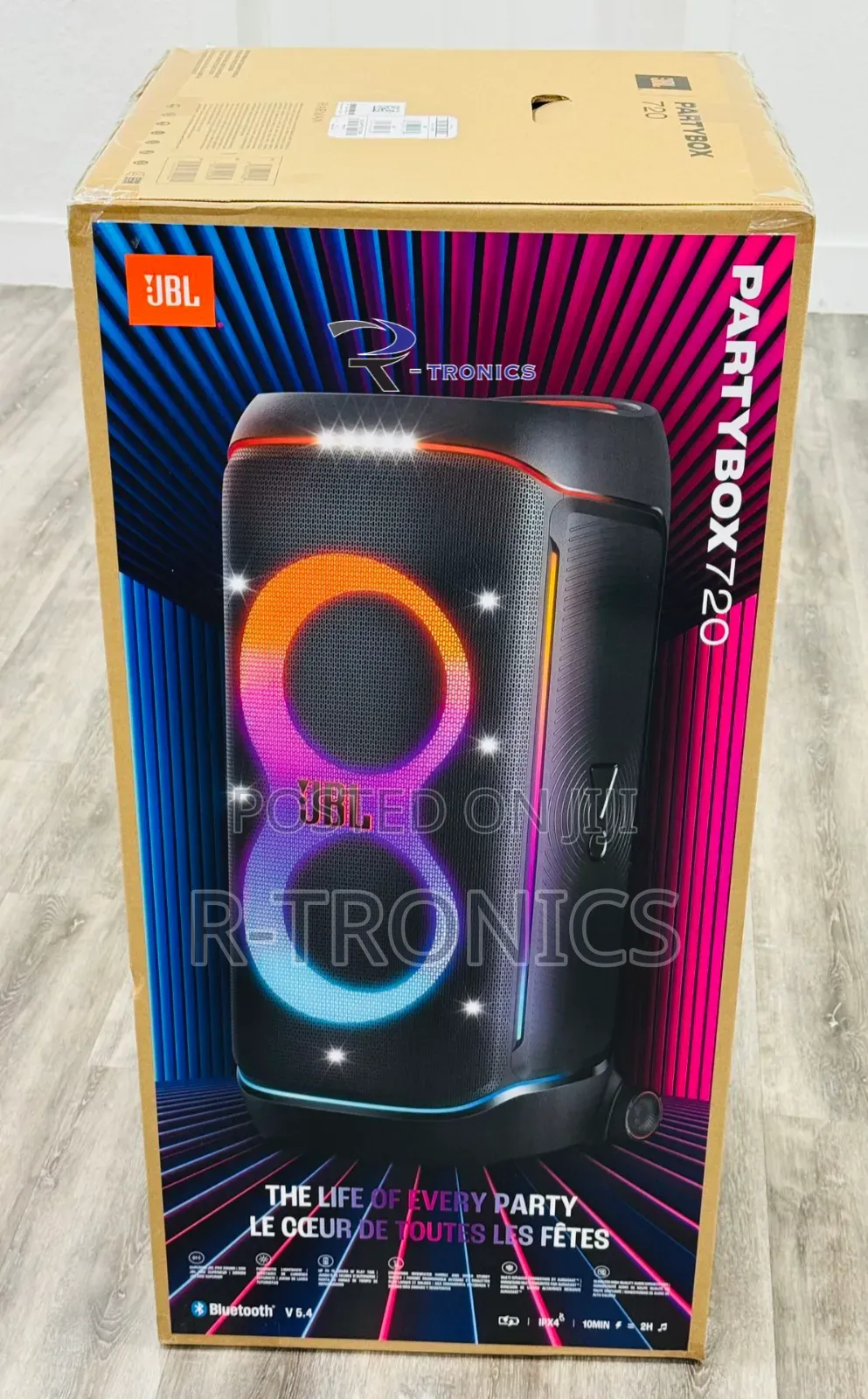 JBL Partybox 720 Powerful Portable Party Speaker 800w(Without Battery)