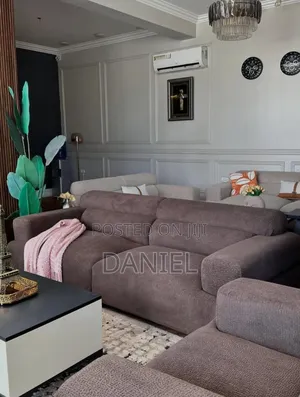 Sofa Set Ya Watu Wa 5 Full Spring Belt and Fiber Valvet Grade One