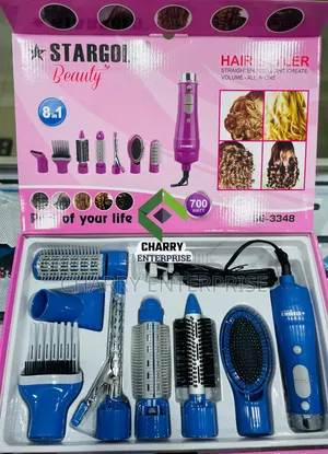 Stargold Hair Styler 8 in 1 Straighten, Style and Create Volume 700w