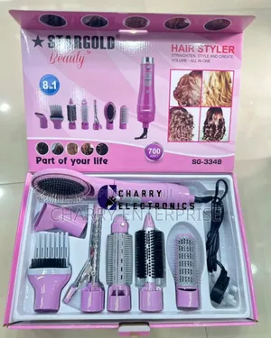 Stargold Hair Styler 8 in 1 Straighten, Style and Create Volume 700w