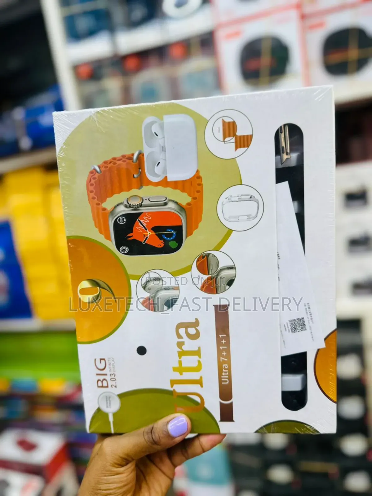 Big Ultra 7+1+1 Smart Watch and Earbuds Combo Pack