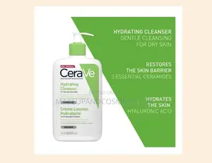 Cerave Hydrating Cleanser for Normal to Dry Skin With Cermaides