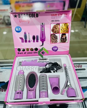 High Quality Stargold Hair Styler 6 in 1 
*.Power: 700watts.*