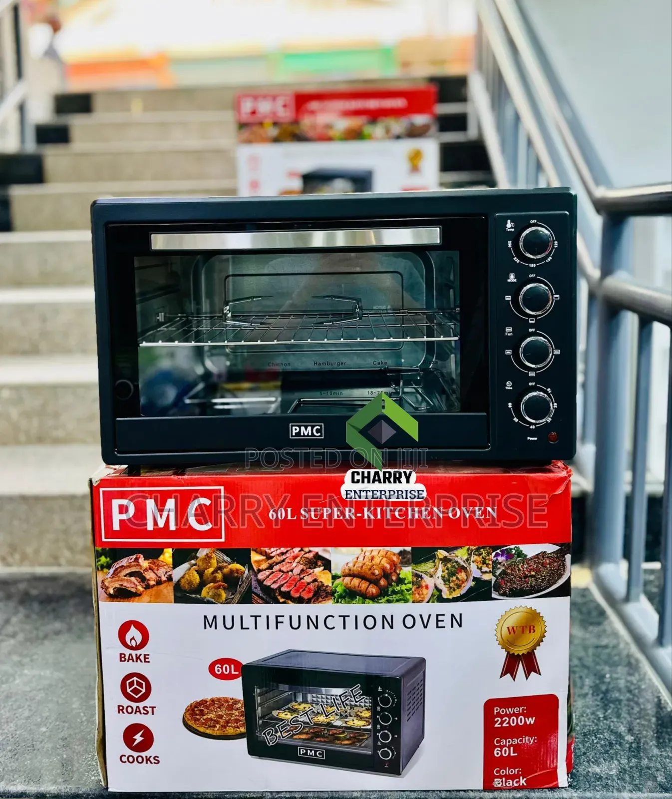 *Pmc Multifunction Oven 60l Bake, Roast, Cooks 2200watts.*