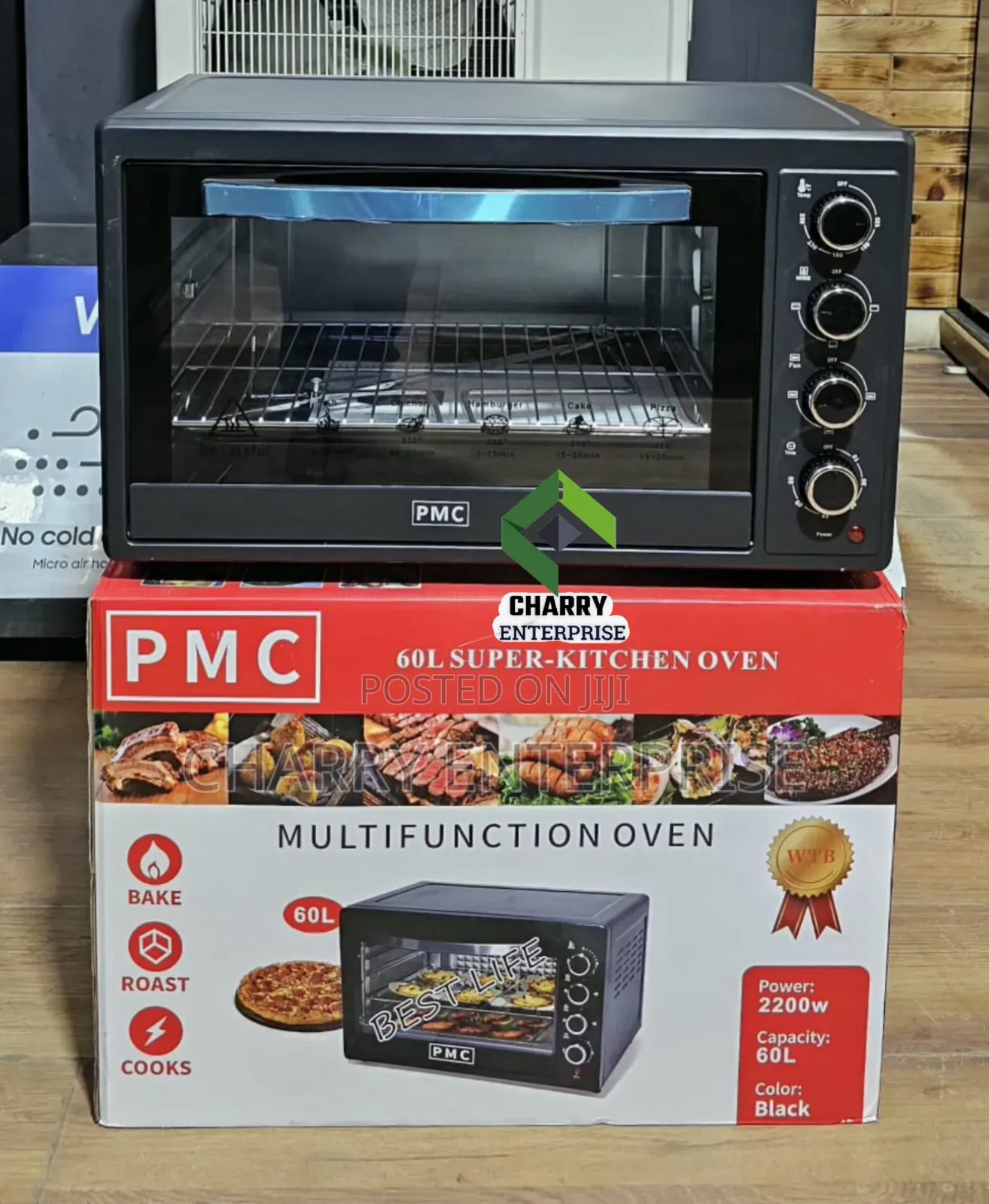 *Pmc Multifunction Oven 60l Bake, Roast, Cooks 2200watts.*