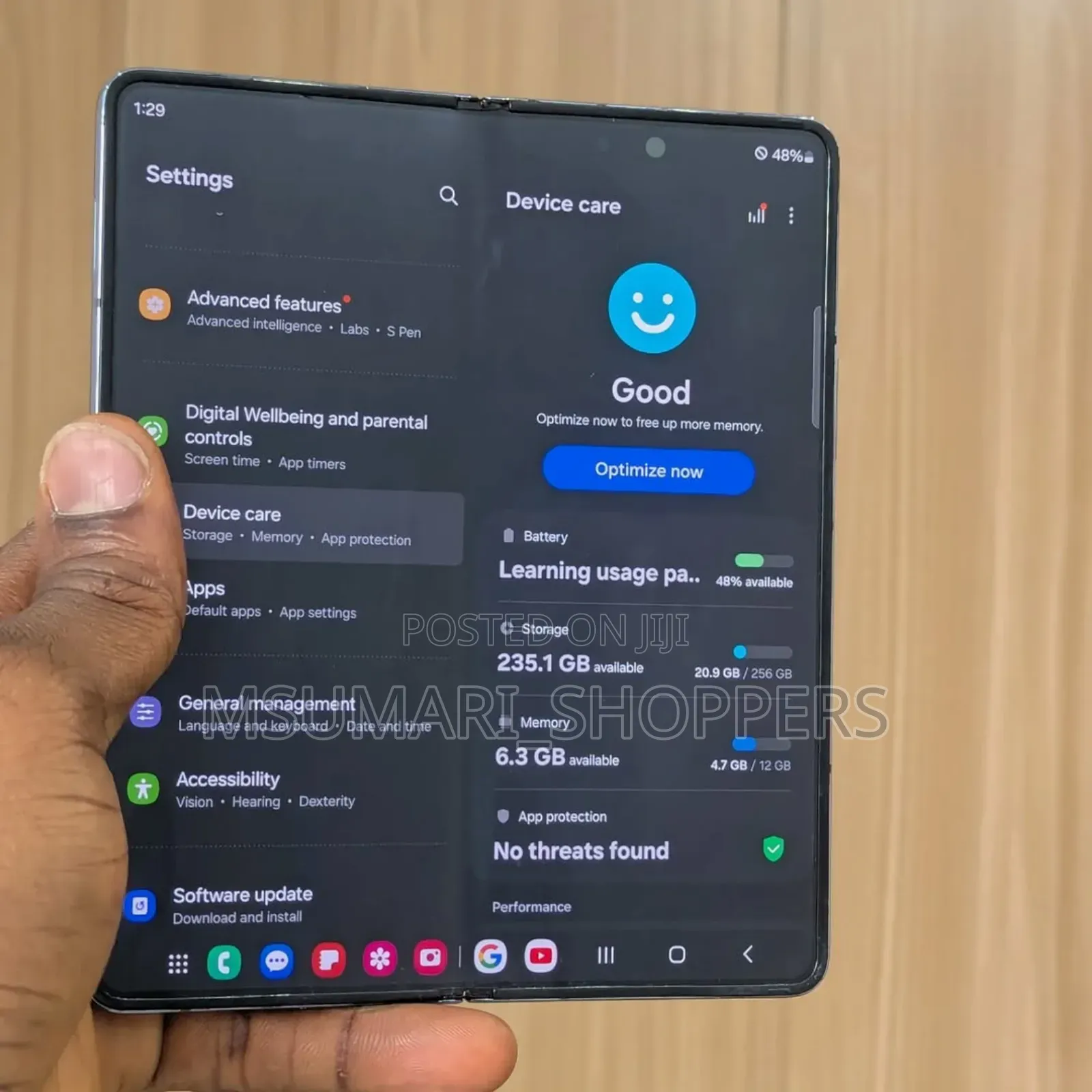 New Samsung Galaxy Z Fold4 256 GB Gray