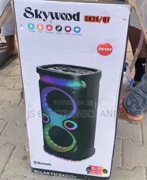 Skywood Party Speaker Q7 Portable Wireless Mic Led Light Original