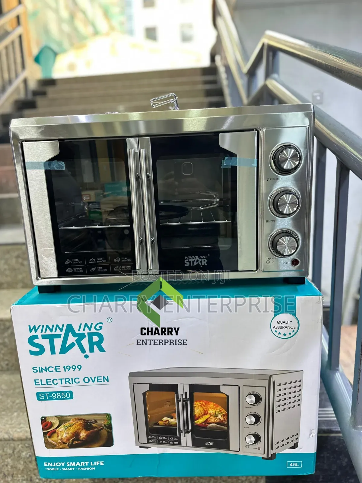 *.Winning Star Double Door Electric Oven 2000watts 45l*