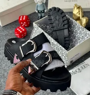 Sendo or Open Shoes Original Za Alexander McQueen Za Leather Materials