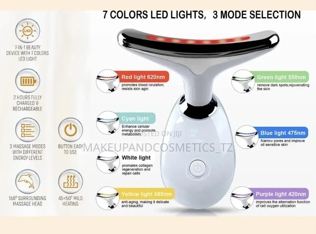 7colour Led Face Beauty Massager, 3 Model For Skin