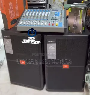 Full Set of JBL Powerful Mid Speakers 15 Inch Mixer 8 Channel and Mic