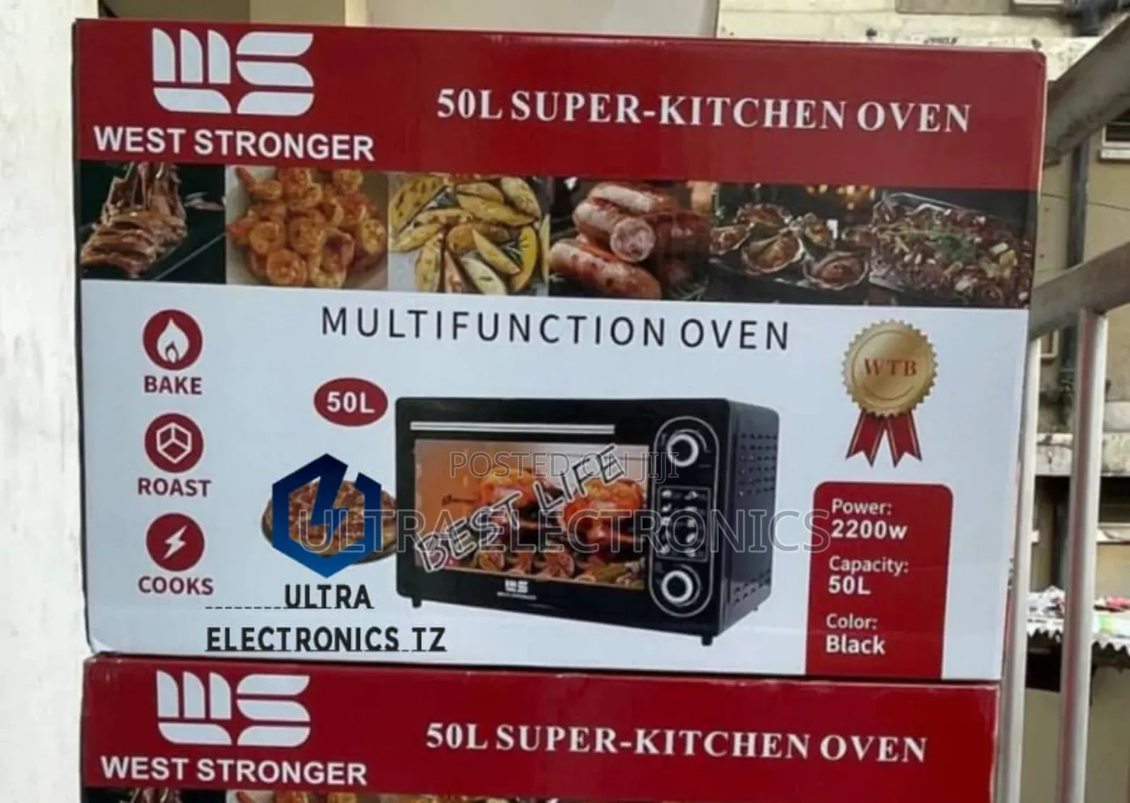 West Strong Multifunction Oven 50l Bake, Roast, Cooks 2200watts
*