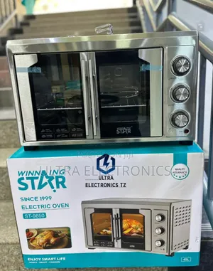 *.Winning Star Double Door Electric Oven .Power: 2000watts 45l*