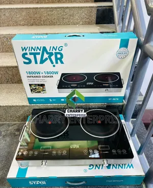 Winning Star Infrared Cooker 2 Plates 3600w Versatile With Any Pan
