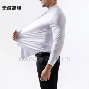 Shirts or Shati Classic Elastic for Men's or Wanaume Kwa Size Tofauti