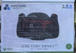 Honeycomb Aeronautical Alpha Flight Controls XPC Yoke and Switch Panel