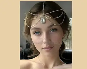 Siver Gold Bridal Head Chain