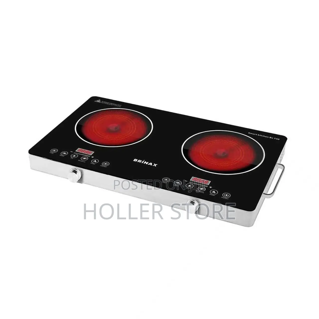Brinax Induction Cooker, 2 Plates [Jiko La Umene Plate Mbili]