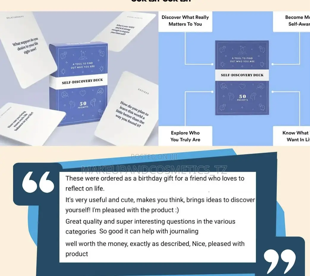 Self- Discovery Card Game For Personal Growth