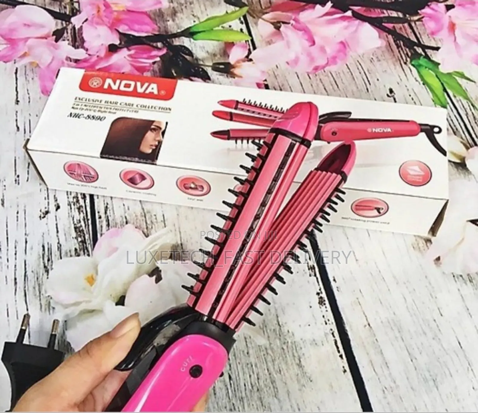 Nova NHC-8890 3-in-1 Multifunction Hair Styler