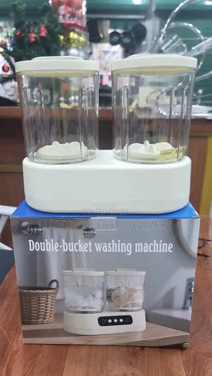 Portable Mini Double-Tub Washing Machine for Socks and Underwears