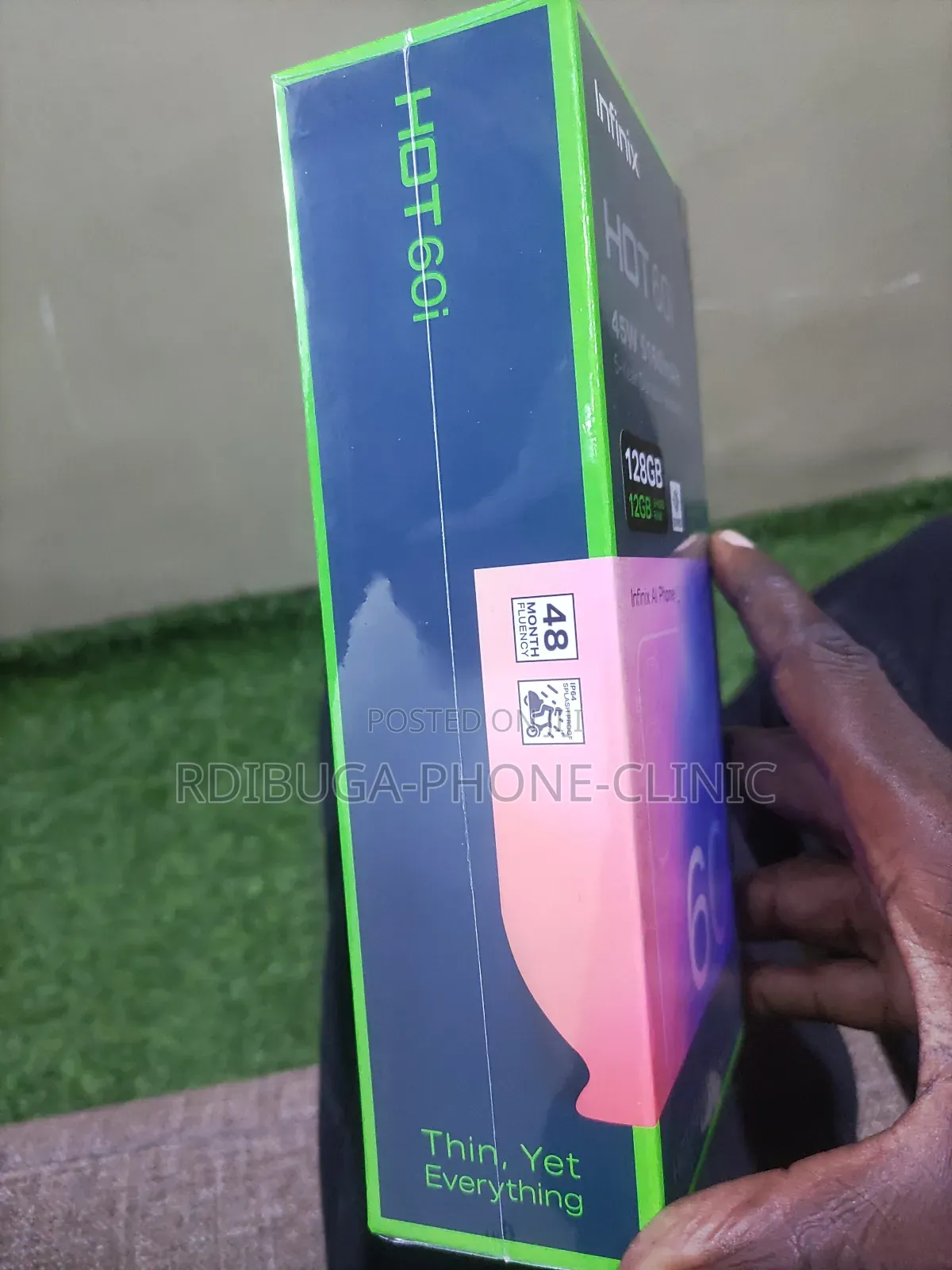 New Infinix Hot 60i 128 GB Black