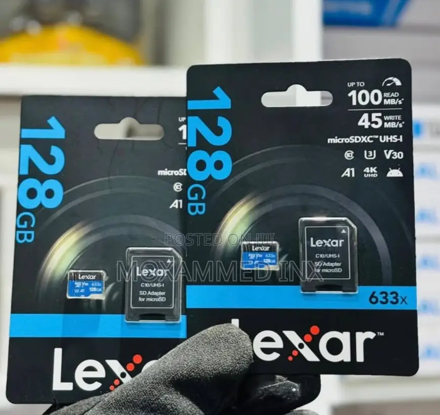 Lexar Org Memory Card128gbup to 100 Read Mb/Sup to 45 Write