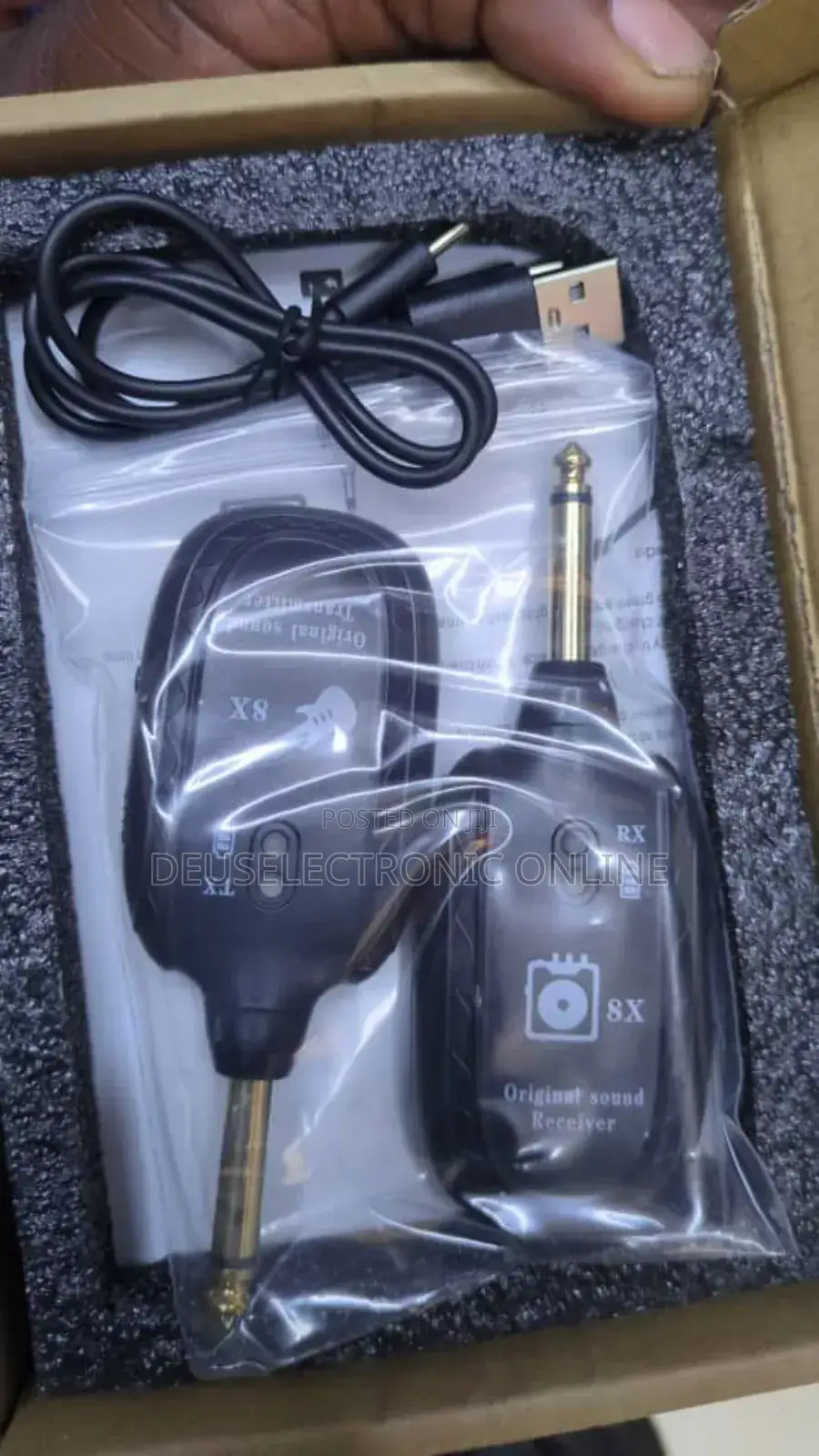 Wireless Transmitter Guitar Double
