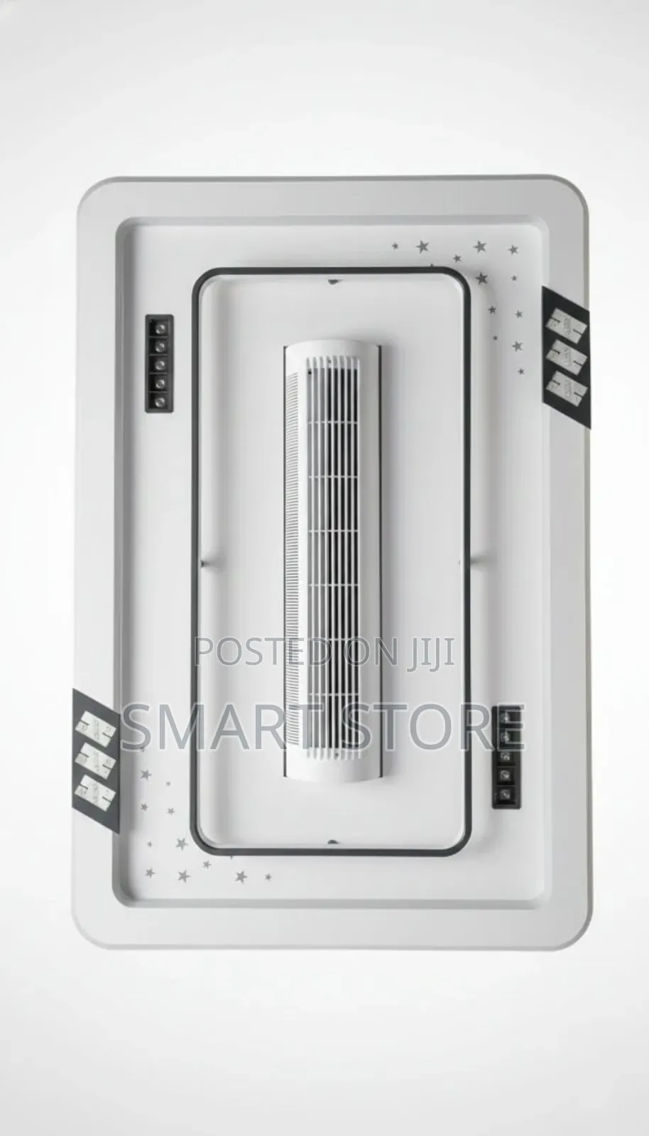 Modern Bladeless Smart Ceiling Fan With Led Light Voice Control