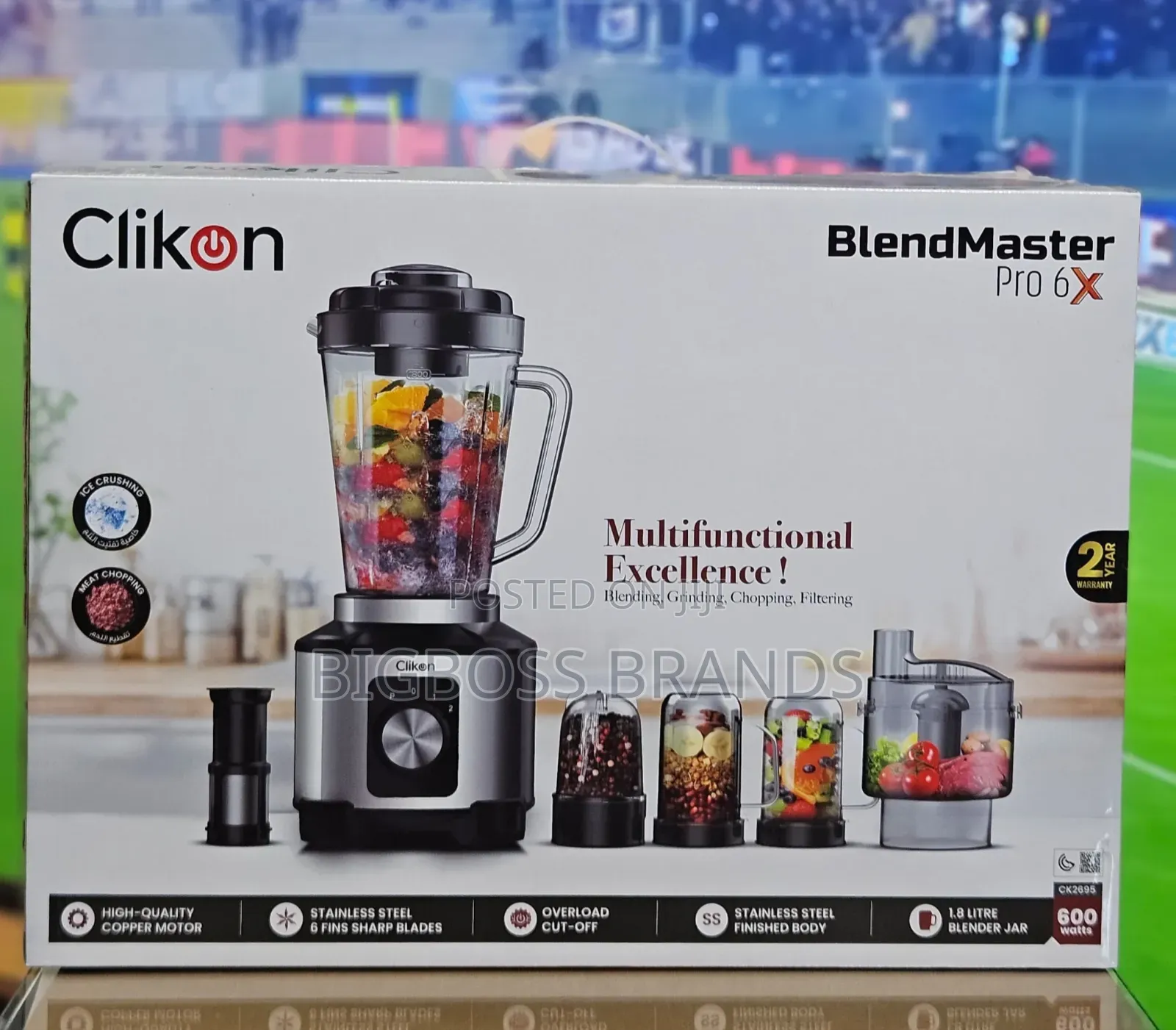 Clikôn Blender Master Ck2695 600w 1.8 Liter