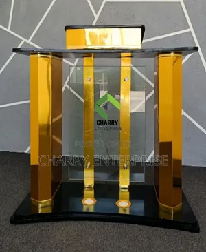 Golden Classic Altar Mimbari Podium Ya Kisasa for Presentation Speech