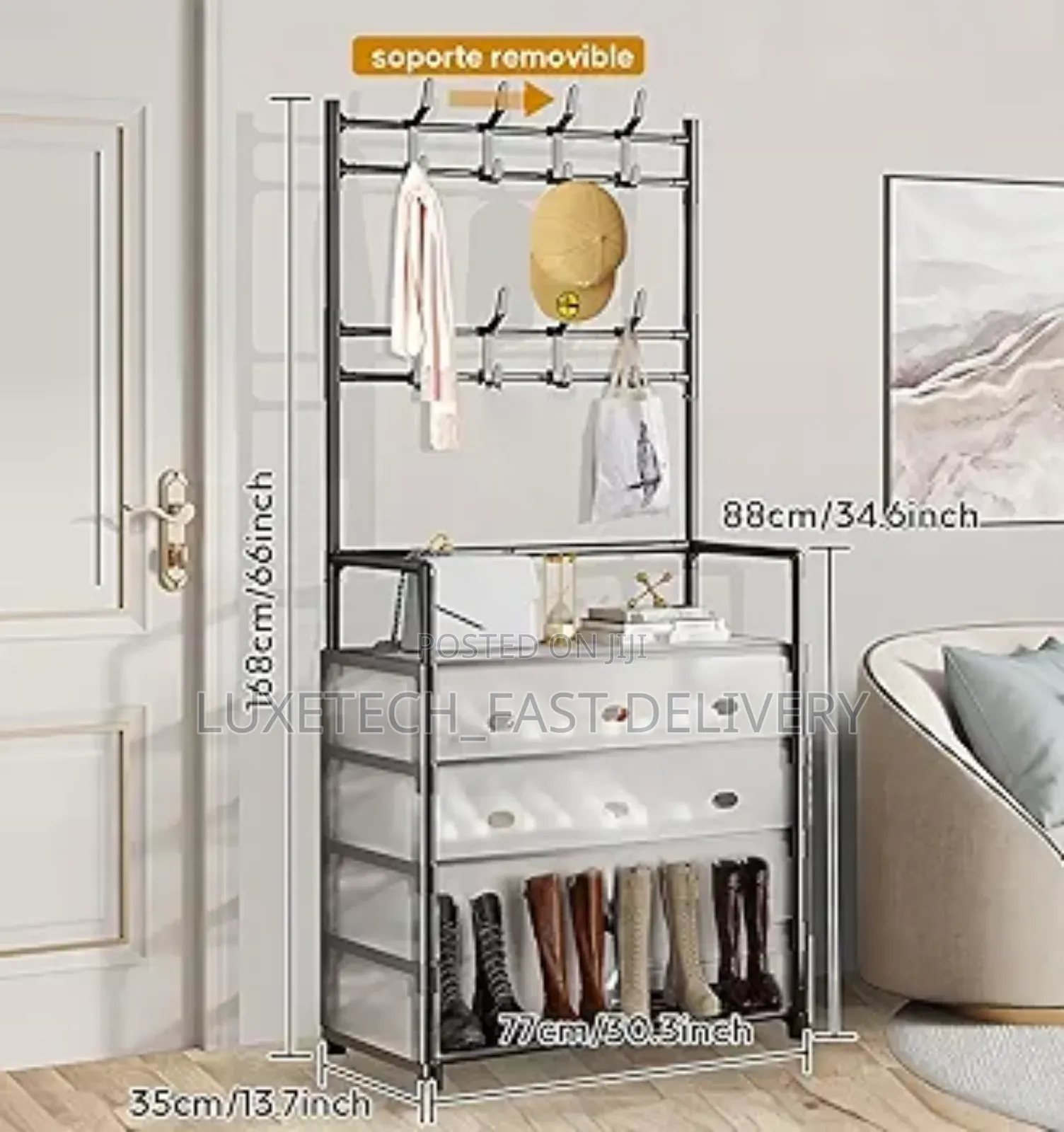 5-Layer Dustproof Shoe Rack Organizer