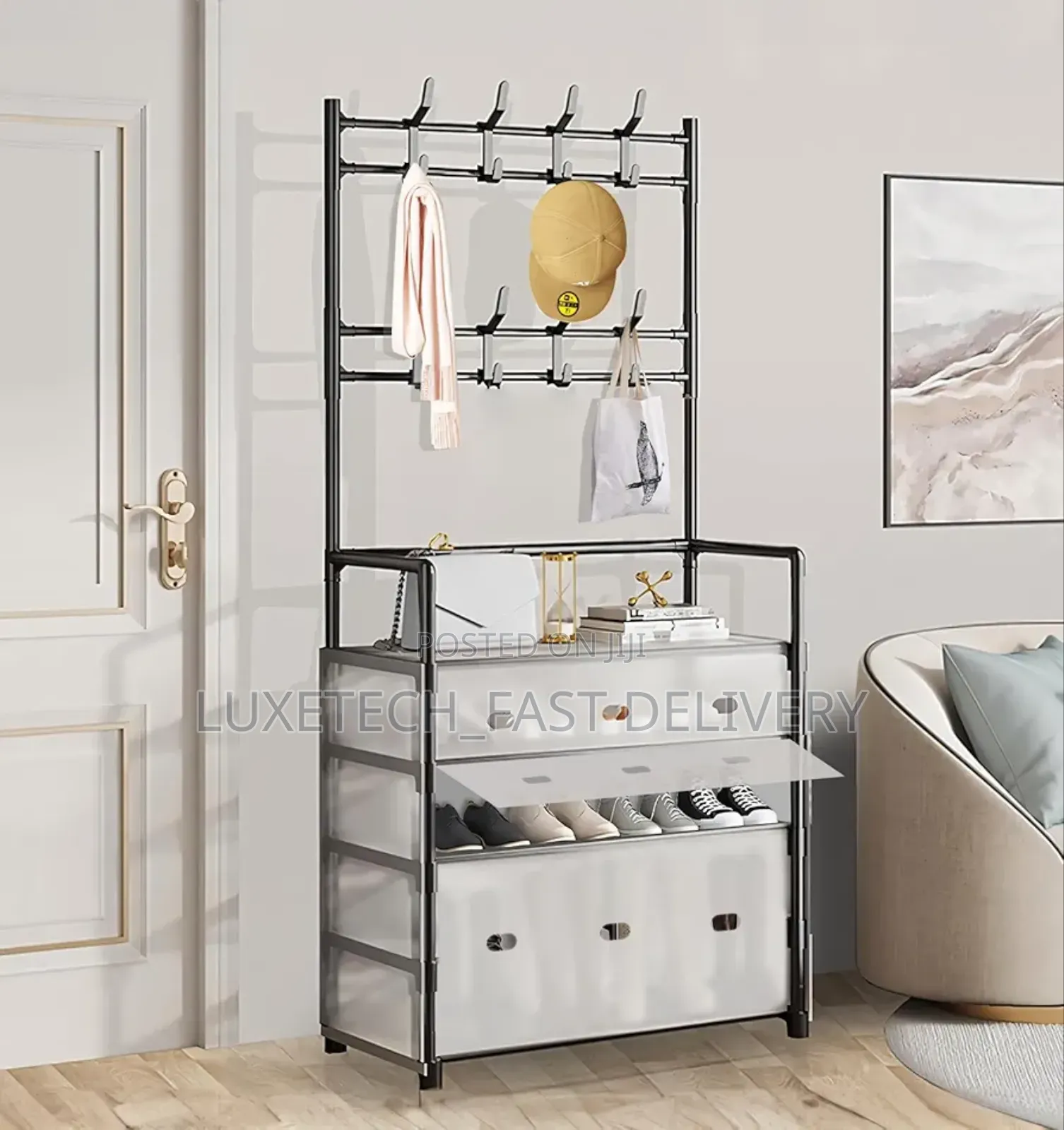 5-Layer Dustproof Shoe Rack Organizer